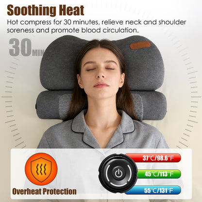 USB Heated Memory Foam Neck Pillow With Eye Mask — product view 5