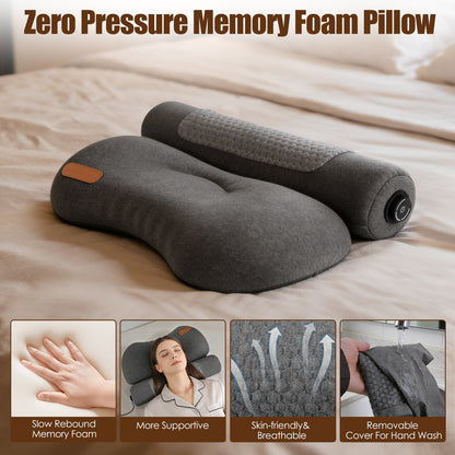 USB Heated Memory Foam Neck Pillow With Eye Mask — product view 7