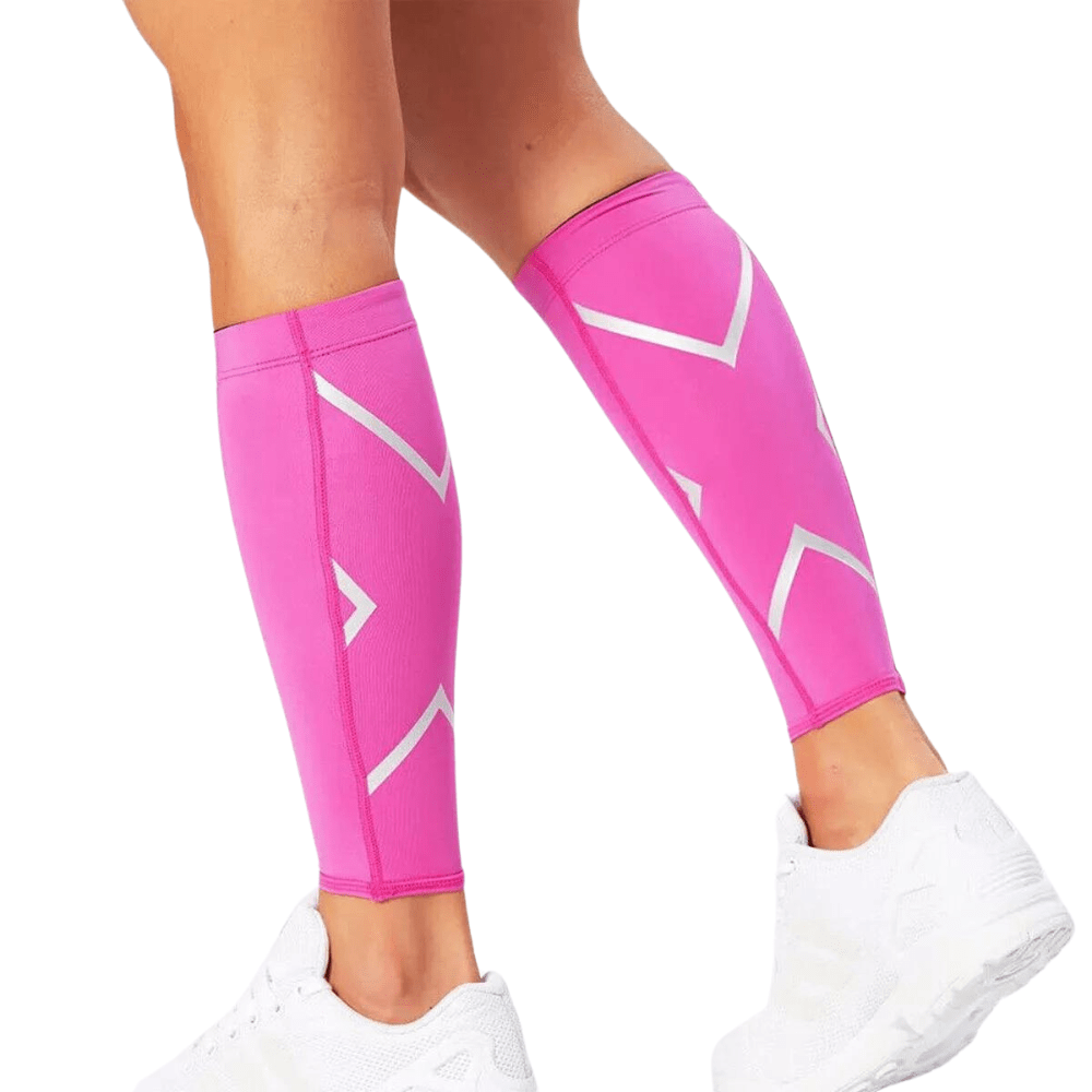 Calf Compression Sleeves with Reflective Stripe — product view 3