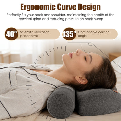 USB Heated Memory Foam Neck Pillow With Eye Mask — product view 3