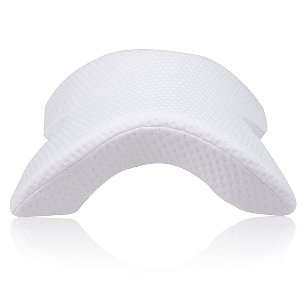 Contoured pillow for side sleepers