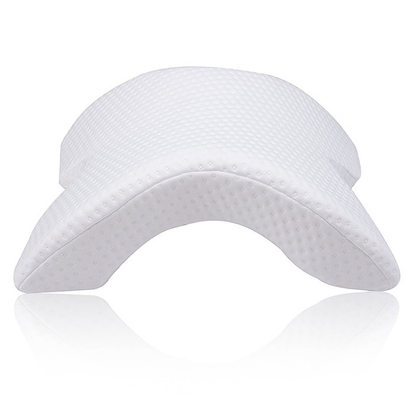 Contoured pillow for side sleepers