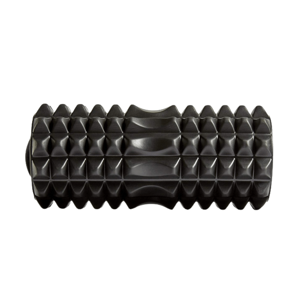 Black textured foam back massage roller