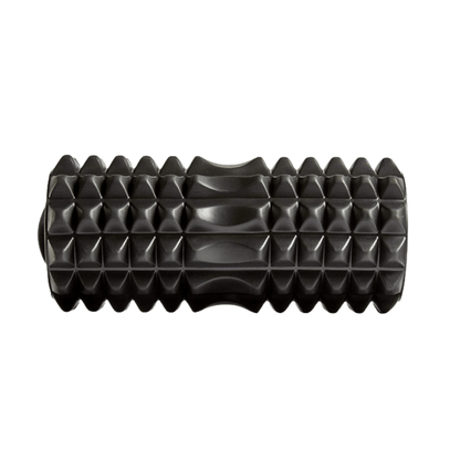 Black textured foam back massage roller