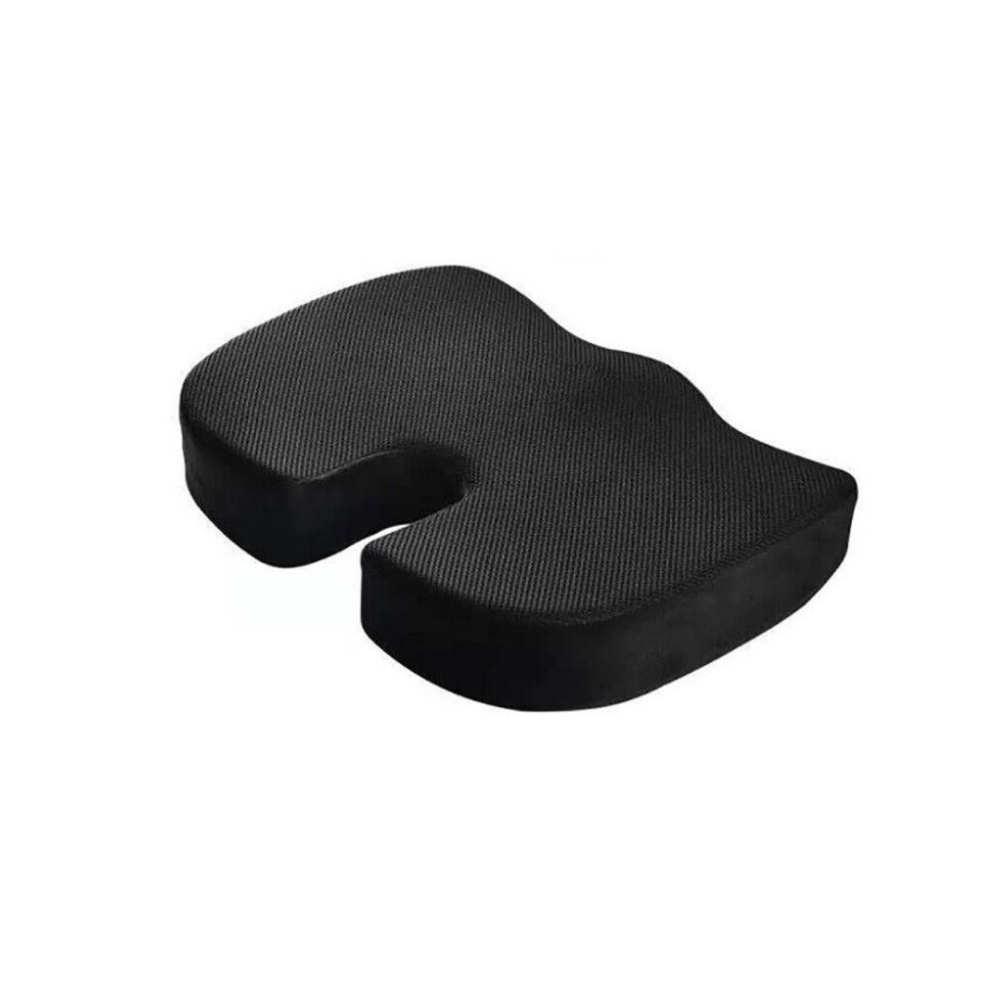 Memory Foam Coccyx Seat Cushion – Black — product view 10