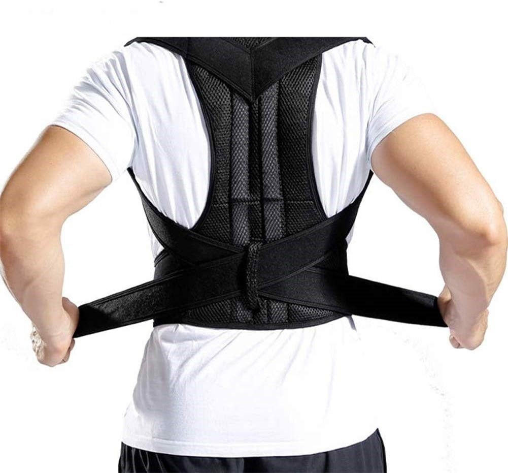 Full back and lumbar support brace