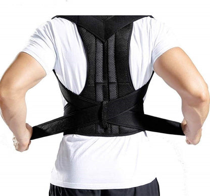 Full back and lumbar support brace