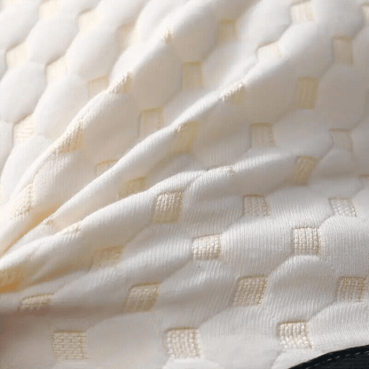 Contoured Cervical Neck Pillow – White & Grey — product view 4