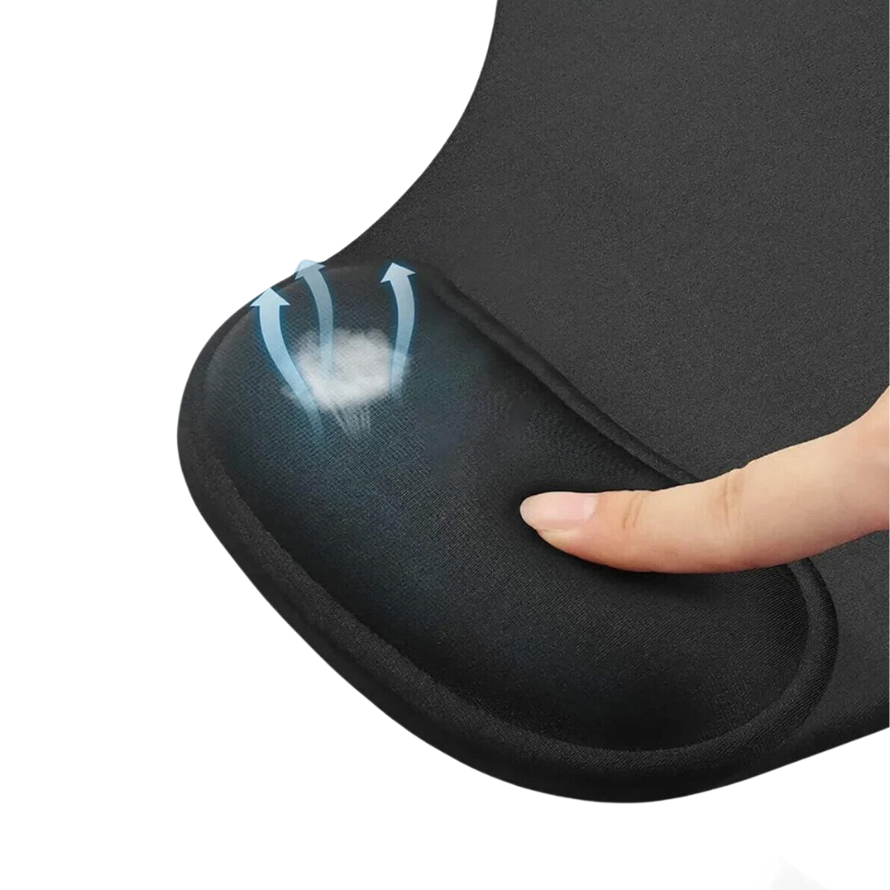 Ergonomic Mouse Pad with Gel Wrist Rest — product view 4