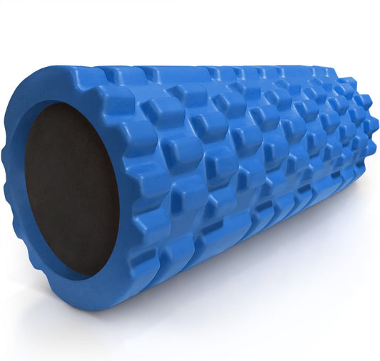 Textured Foam Massage Roller – Blue — product view 2