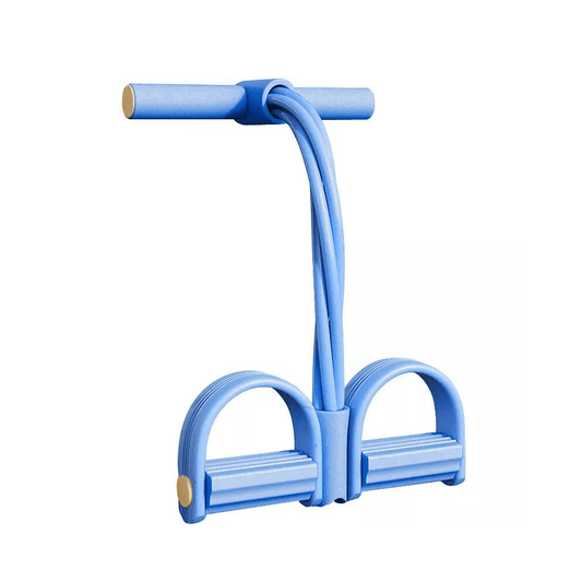 Sit-up pull rope resistance band with foot pedals