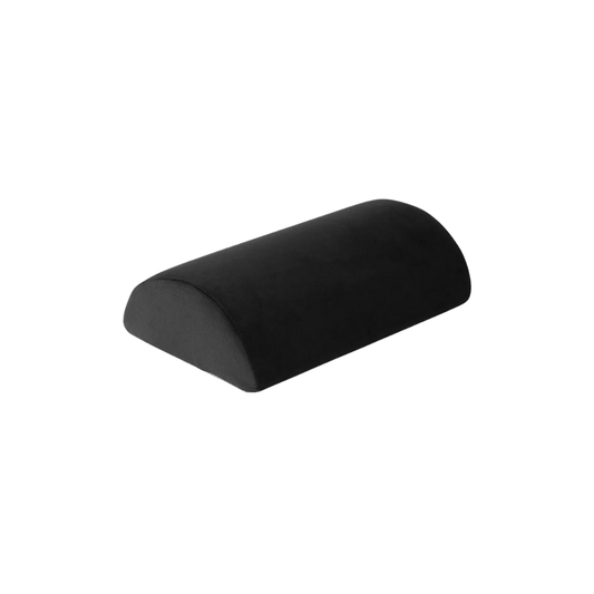 Semi-round memory foam footrest cushion under desk