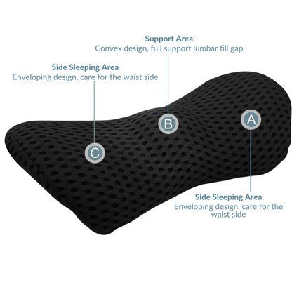 Contoured Mesh Lumbar Support Cushion — product view 2