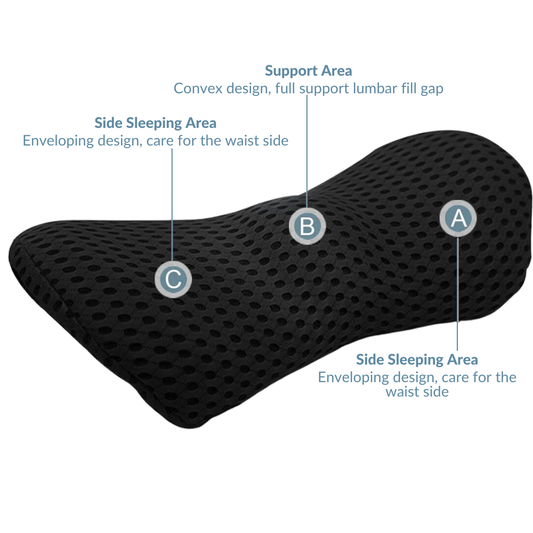 Contoured Mesh Lumbar Support Cushion — product view 2