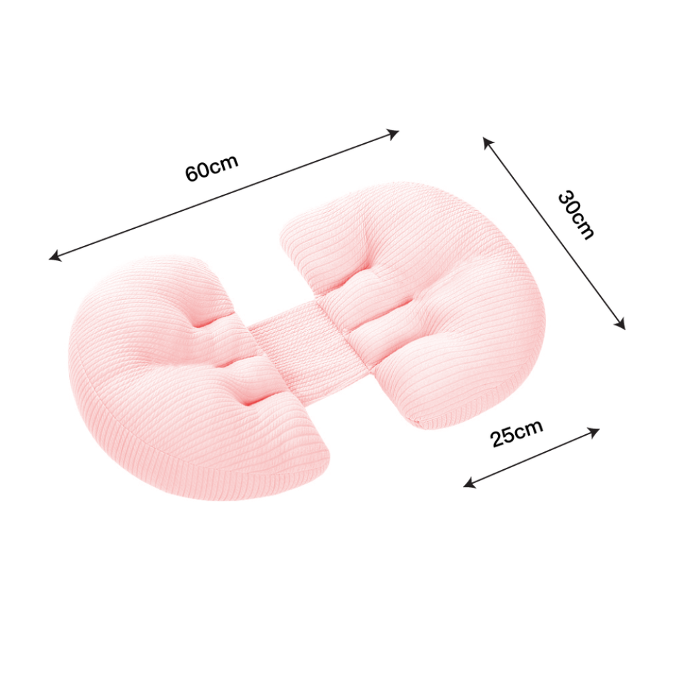C-Shape Maternity Support Pillow – Grey — product view 3