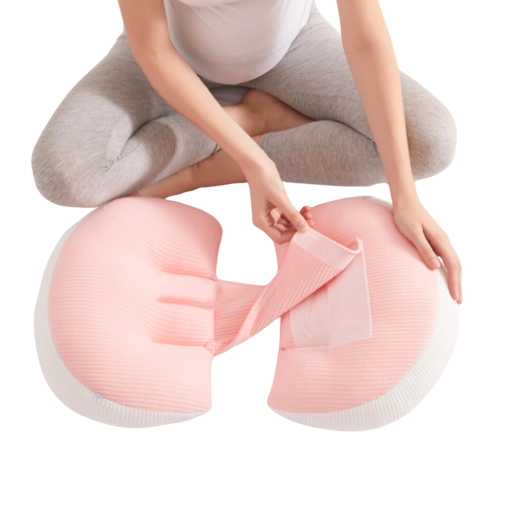 C-Shape Maternity Support Pillow – Grey — product view 2
