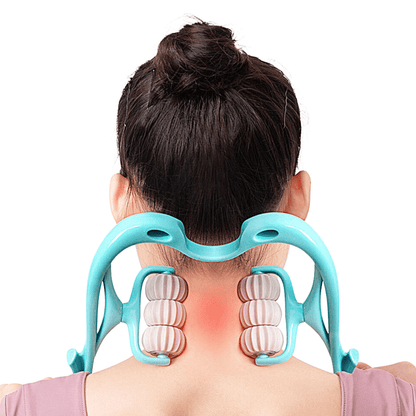 Manual Neck & Shoulder Massage Roller – Pink — product view 4