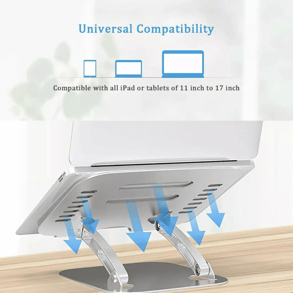 Adjustable Aluminum Laptop Riser Stand — product view 4