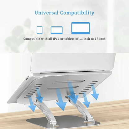 Adjustable Aluminum Laptop Riser Stand — product view 4