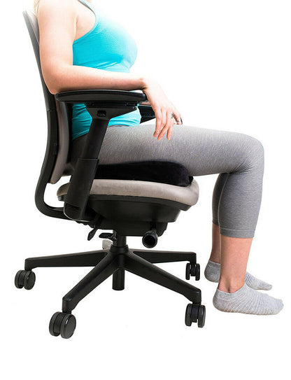 Memory Foam Coccyx Seat Cushion – Black — product view 3