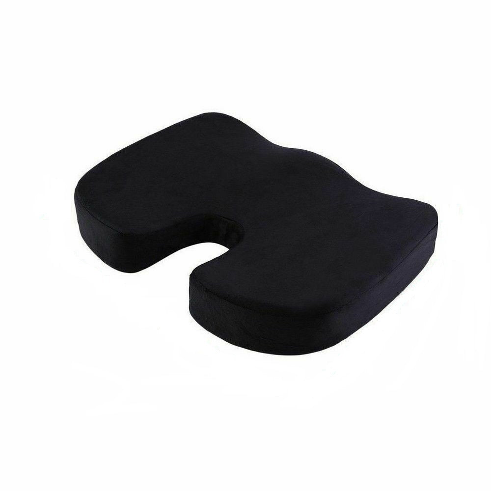 Memory foam coccyx and lower back cushion bundle
