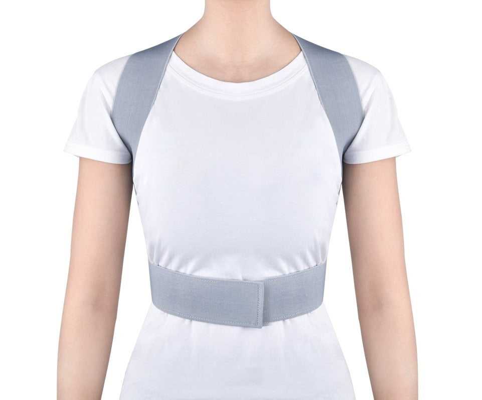 Slim T-Strap Posture Corrector – Grey — product view 3