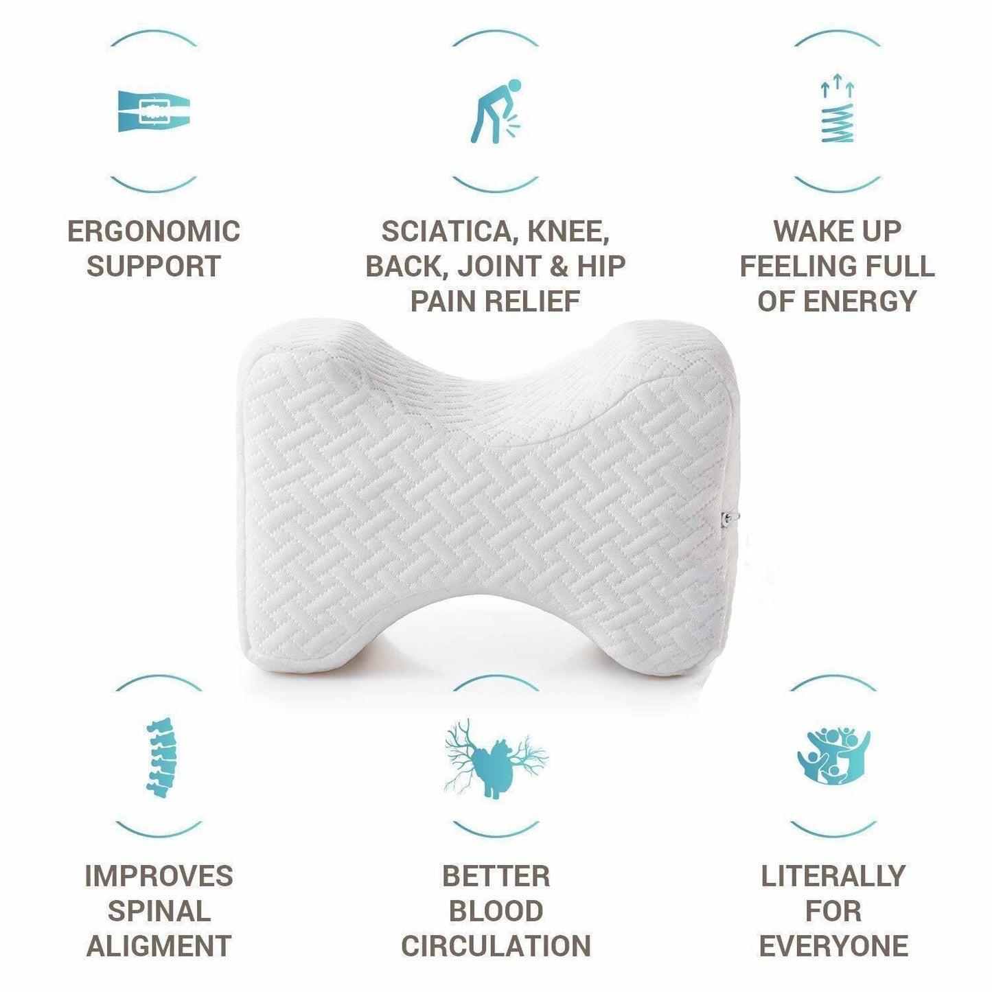 Bamboo Fabric Contoured Knee Pillow — product view 7