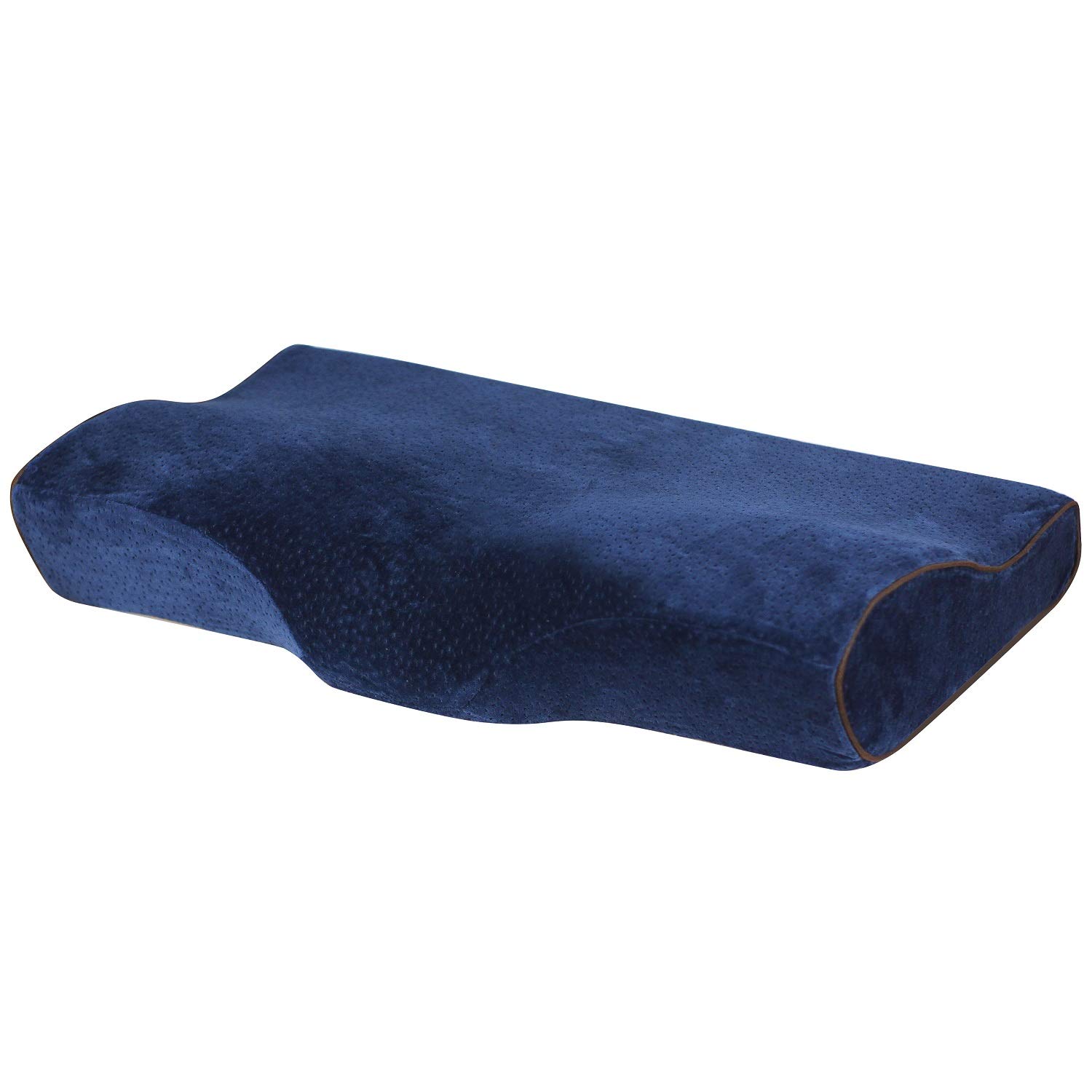 Navy contoured cervical neck pillow