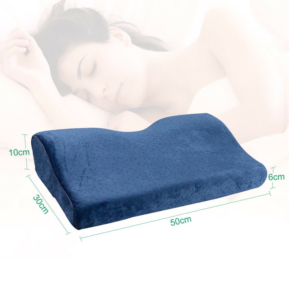 Contoured Cervical Neck Pillow – Navy — product view 7