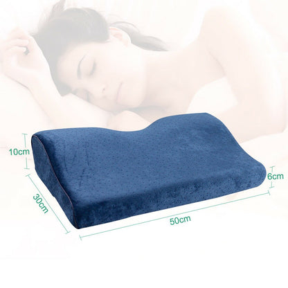Contoured Cervical Neck Pillow – Navy — product view 7