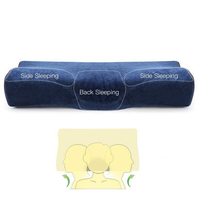 Contoured Cervical Neck Pillow – Navy — product view 4