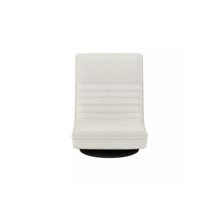 White Swivel Accent Chair — product view 2