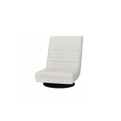 White Swivel Accent Chair — product view 3