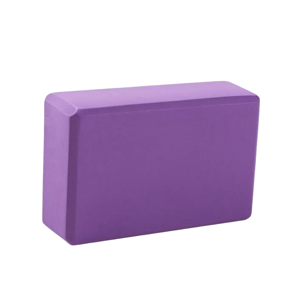 Purple foam yoga block