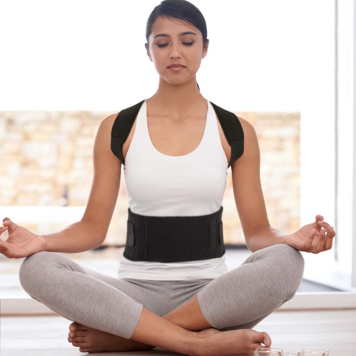 Magnetic Back Posture Corrector Brace With Lumbar Support — product view 3