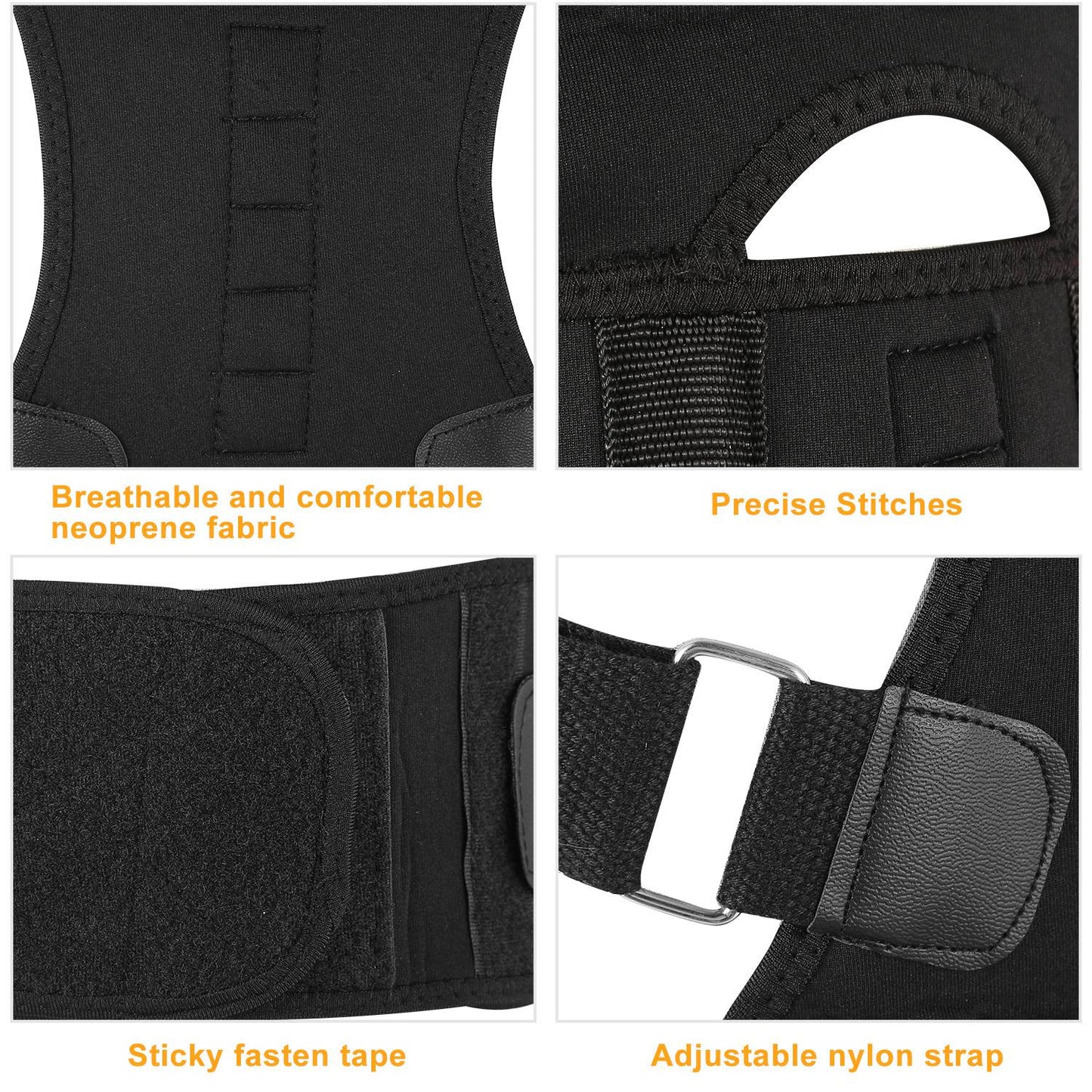 Magnetic Back Posture Corrector Brace With Lumbar Support — product view 5