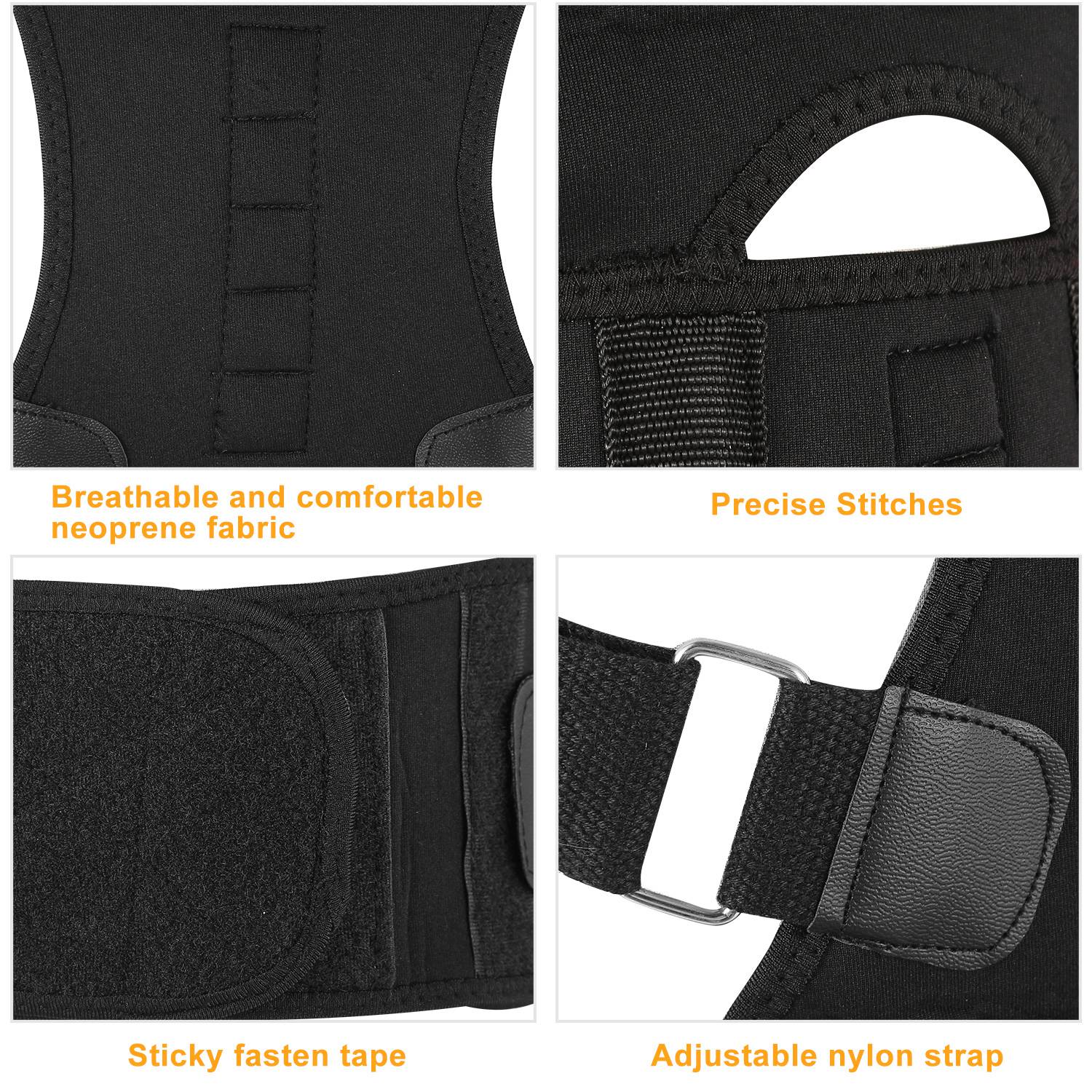 Magnetic Back Posture Corrector Brace With Lumbar Support — product view 5